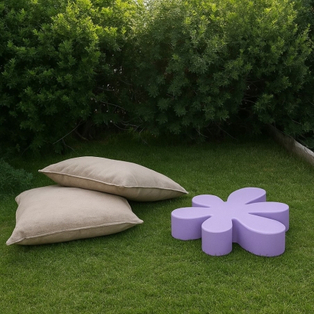 Pedana espositrice a forma di fiore in polietilene Floris -10