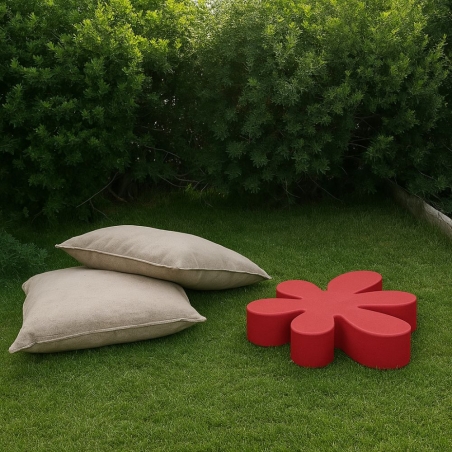 Pedana espositrice a forma di fiore in polietilene Floris -4