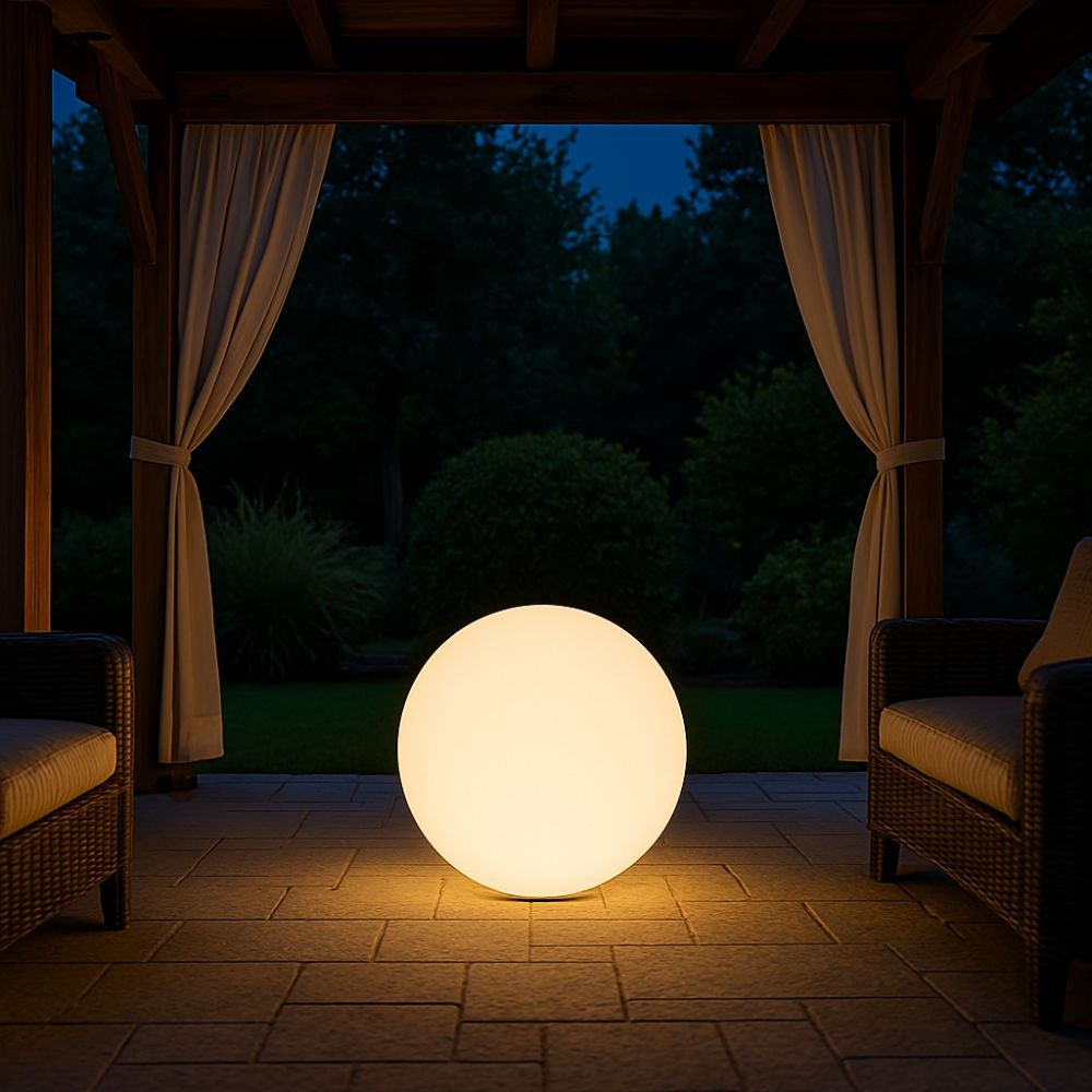 Lampada Sferica luminosa 70 cm Moon Kloris -4