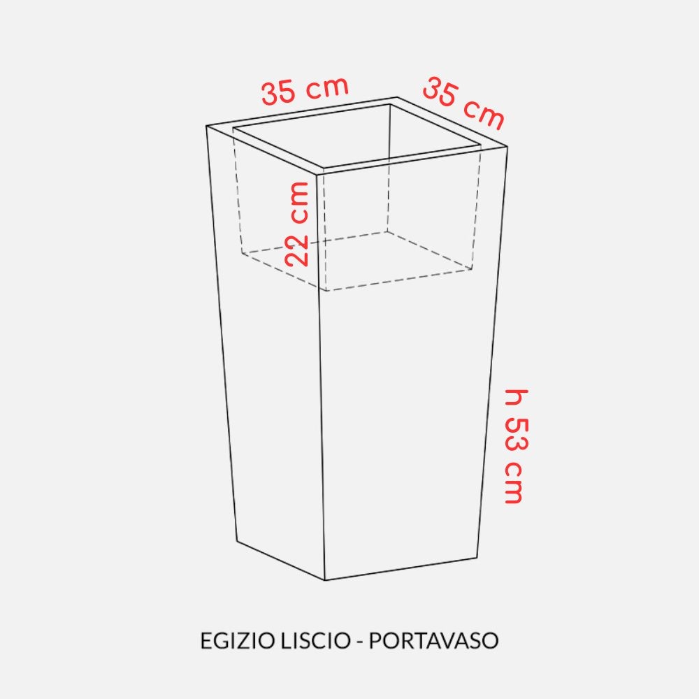 copy of Vaso da interni Egizio liscio 65 Kloris -15