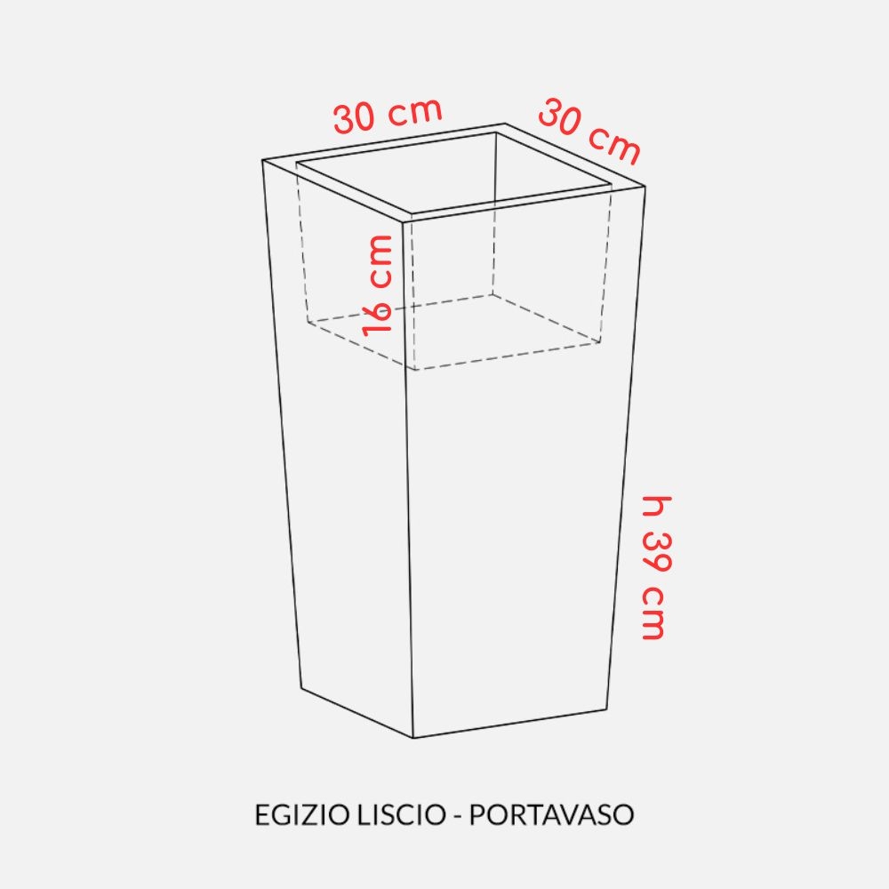 copy of Vaso da interni Egizio liscio 65 Kloris -15