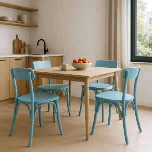 Sedia in legno di olmo con...