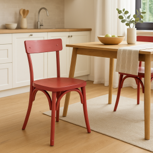 Sedia in legno di olmo con...