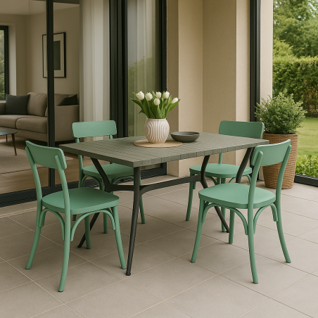 copy of TAVOLO FLOYD BIANCO EFFETTO LEGNO STRUTTURA BIANCA 160 X 90