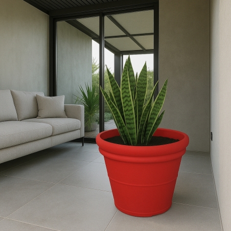 Vaso tondo in polietilene tutta capienza 85 cm Kloris -4