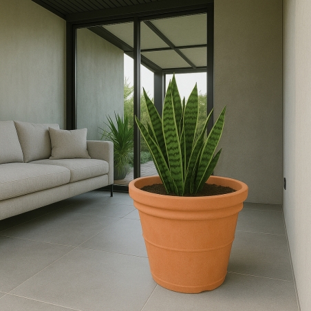 Vaso tondo in polietilene tutta capienza 85 cm Kloris -5