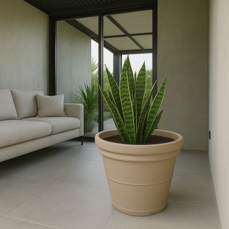 Vaso tondo piante e fiori 40 cm Kloris -5