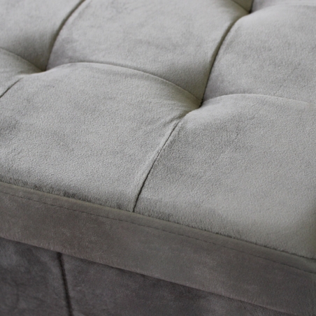 copy of Pouf contenitore in ecopelle naturale - 38x38x38 cm