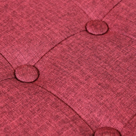 Pouf contenitore in tessuto bordeaux - 38x38x38 cm