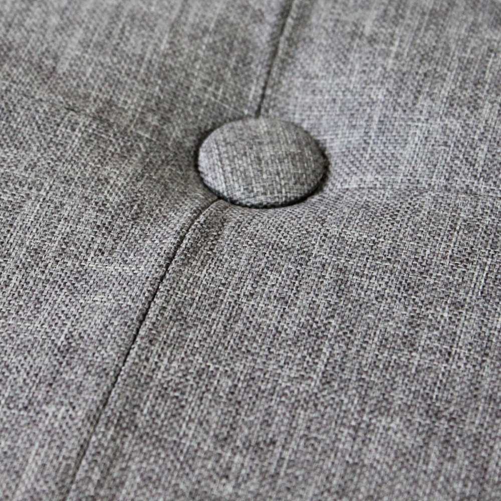 Pouf contenitore in tessuto grigio...