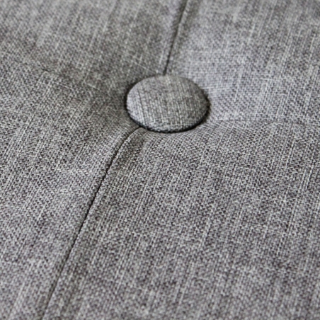 Pouf contenitore in tessuto grigio chiaro - 38x38x38 cm
