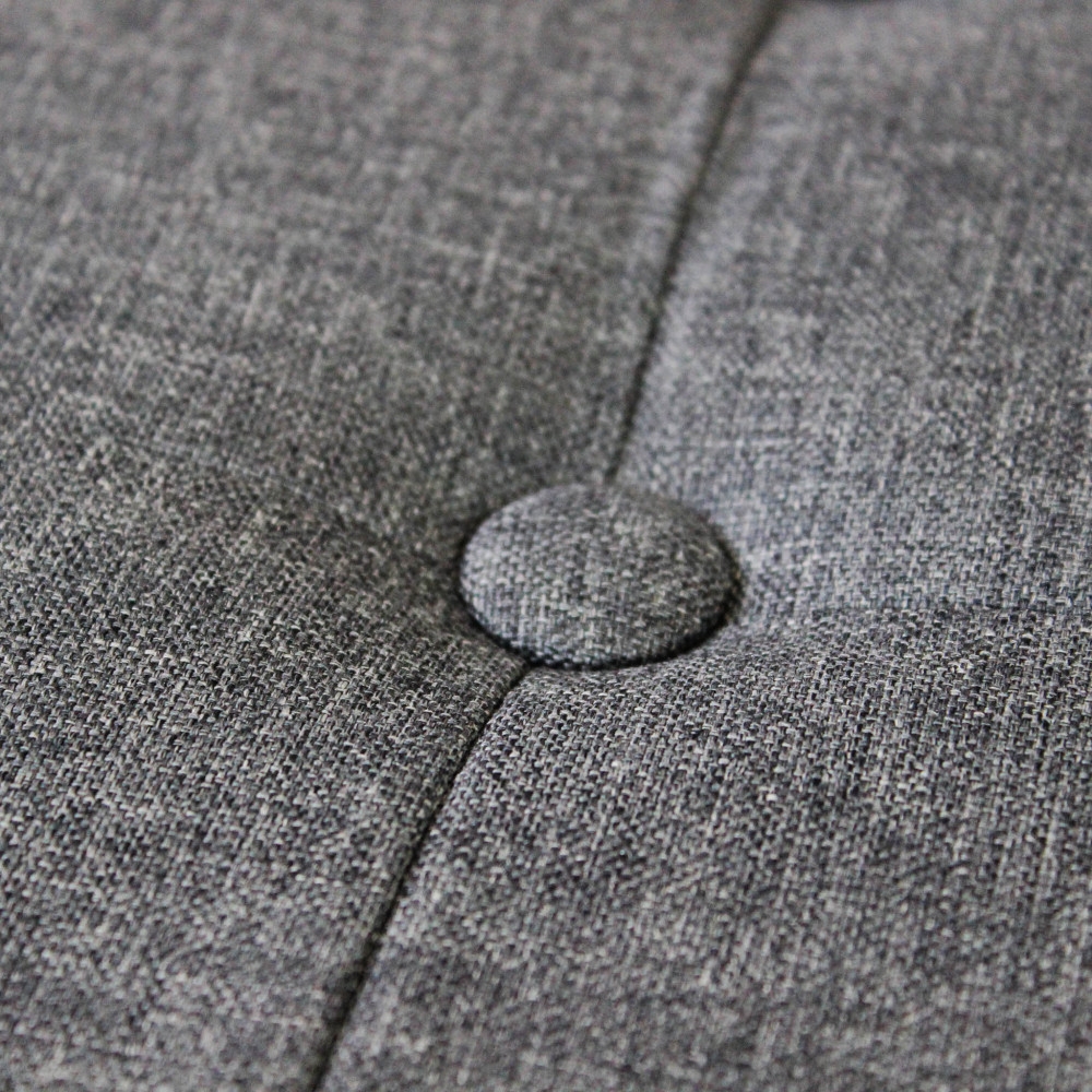 Pouf contenitore in tessuto grigio...