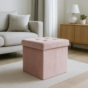 Pouf contenitore in velluto...