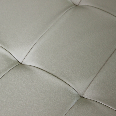 Pouf contenitore in ecopelle naturale - 76x38x38 cm