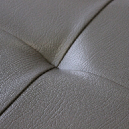 copy of Pouf contenitore in ecopelle bianco - 76x38x38 cm