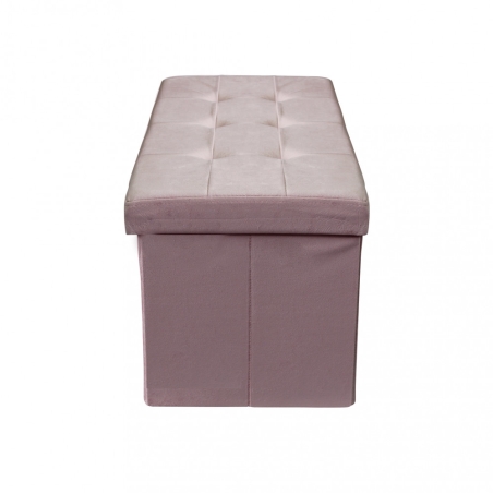 copy of Pouf contenitore in ecopelle bianco - 76x38x38 cm