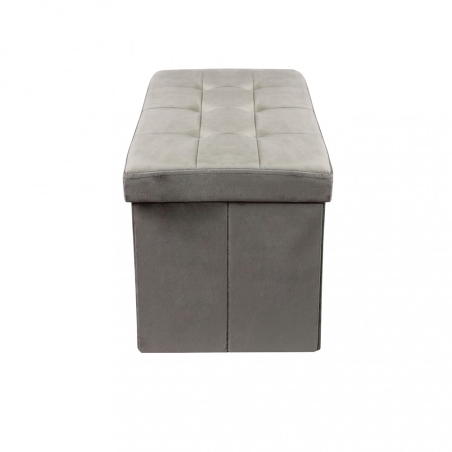 copy of Pouf contenitore in ecopelle bianco - 76x38x38 cm