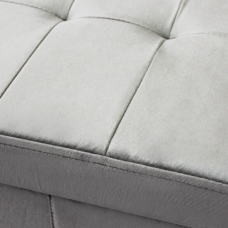 copy of Pouf contenitore in ecopelle bianco - 76x38x38 cm