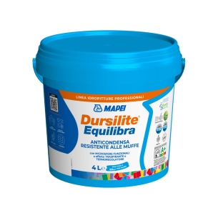 Pittura interni anticondensa bianca resistente alle muffe Dursilite Equilibra Mapei -1