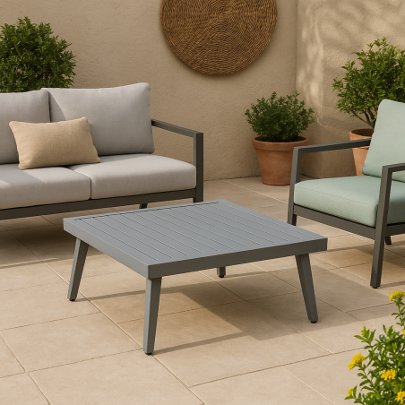 Tavolino Per Salotto 68x68x30 cm - Antracite