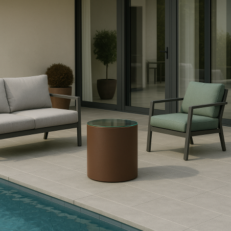 Tavolino da esterno in polietilene alto 50cm Relax Cromia Monacis -2