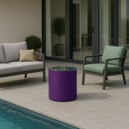 Tavolino da esterno in polietilene alto 50cm Relax Cromia Monacis -4