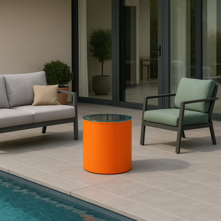 Tavolino da esterno in polietilene alto 50cm Relax Cromia Monacis -5