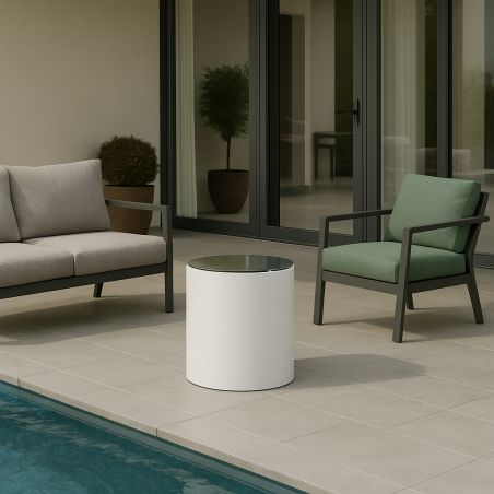 Tavolino da esterno in polietilene alto 50cm Relax Cromia Monacis -7