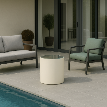 Tavolino da esterno in polietilene alto 50cm Relax Cromia Monacis -6