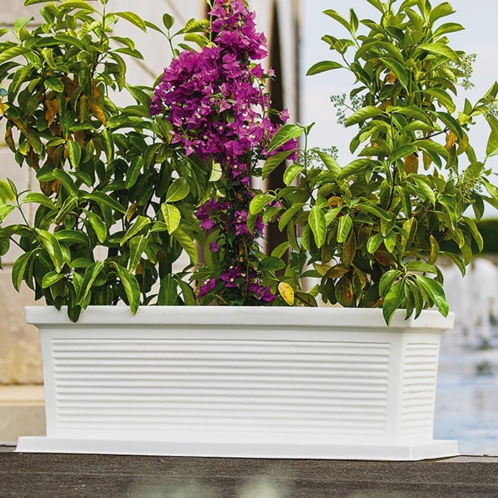 Fioriera in polietilene da 80 cm e 100 cm Millerighe Rome Monacis -2