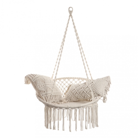 copy of Poltrona sospesa con cuscino Ecrù GUELTAEDENYA