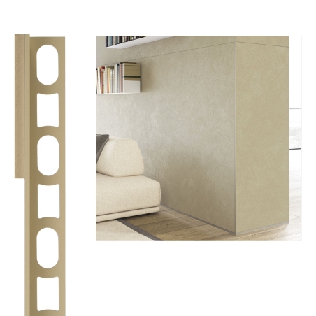 Profilo per angoli Bianco Luna 103 Proangle Profilpas Mapei 270cm sp 10mm -7