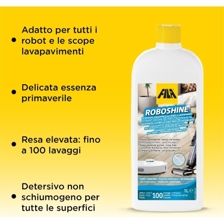 Detergente per robot lavapavimenti ROBOSHINE FILAFILA