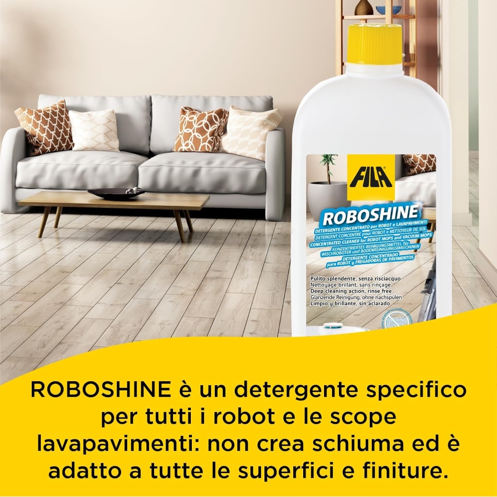 Detergente per robot lavapavimenti ROBOSHINE FILAFILA