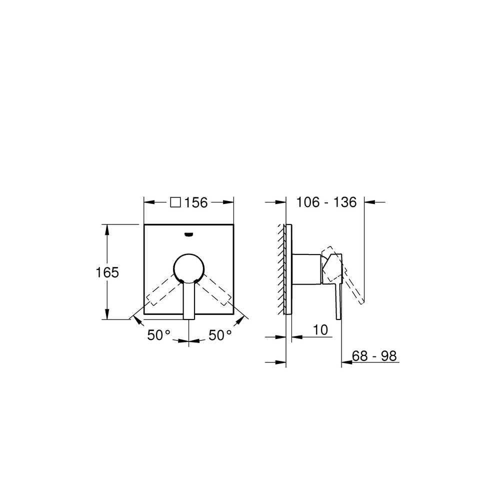 Miscelatore monocomando doccia allure 24069000 Grohe -2
