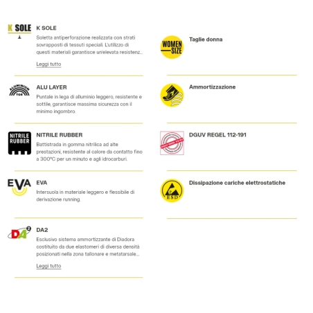 Scarpa da lavoro Diadora VORTEX DA2 LOW S1PS -7