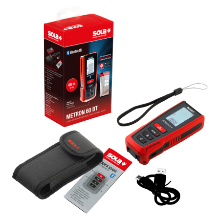 Misuratore laser Bluetooth Metron 60 BT Sola - Portata 60 mtSOLA