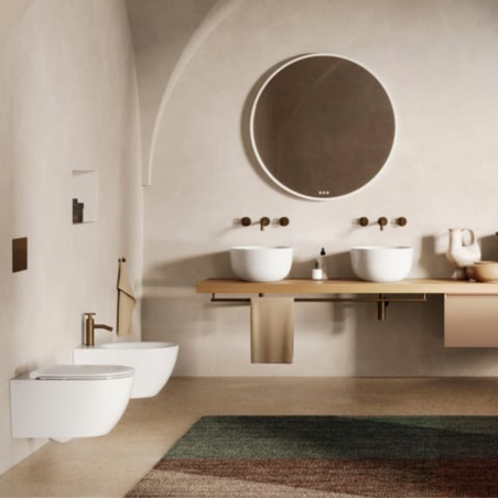 Wc sospeso 55x35 Sfera 55 Catalano bianco -7