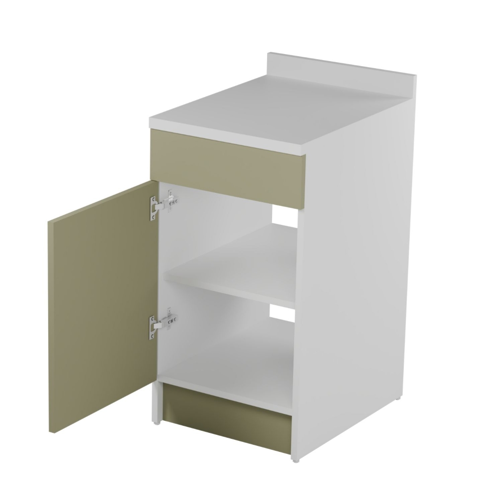 Mobile lavanderia 45x60X86h verde apertura SX e ripiano interno Colavene -2