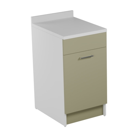 Mobile lavanderia 45x60X86h verde apertura SX e ripiano interno Colavene -1