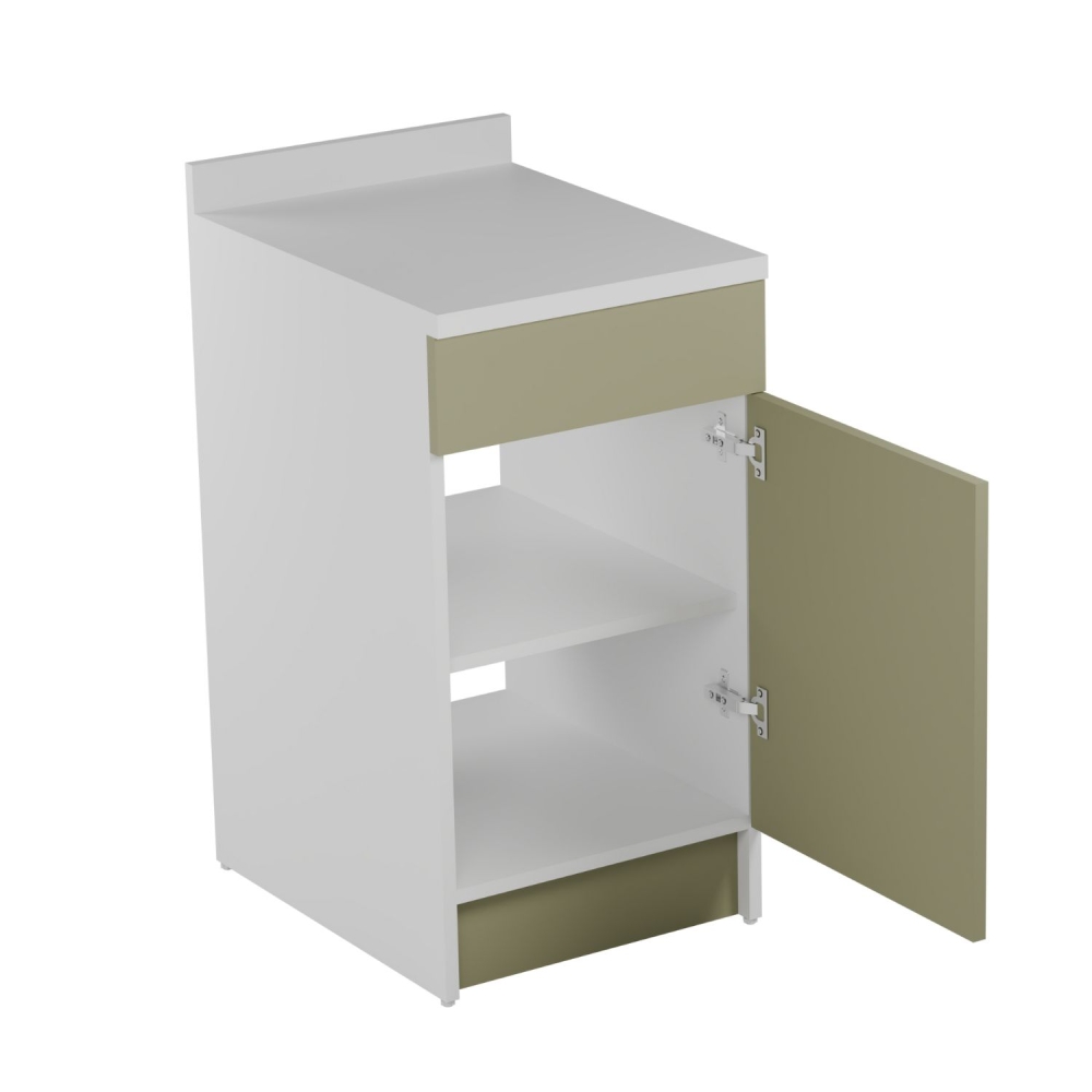 Mobile lavanderia 45x60X86h verde apertura DX e ripiano interno Colavene -2