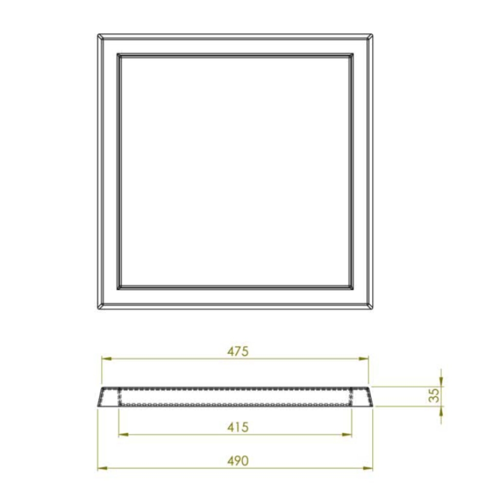 Sottovaso quadrato per vasi CUBE Monacis -6