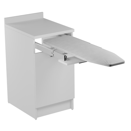 Mobile lavanderia 45x60X86h bianco opaco con asse da stiro Colavene -2