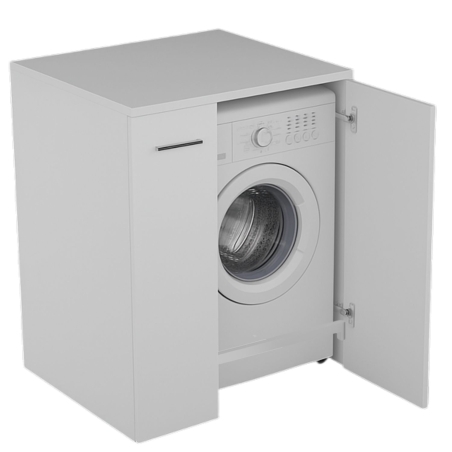 Mobile coprilavatrice/asciugatrice 70x66xh91 bianco opaco UP Colavene -2