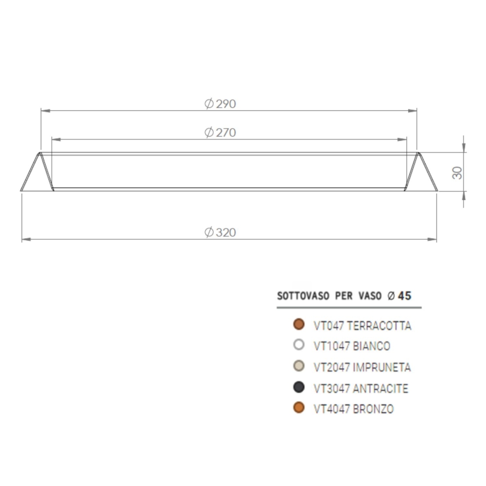 copy of Sottovaso rotondo per vasi Monacis -8