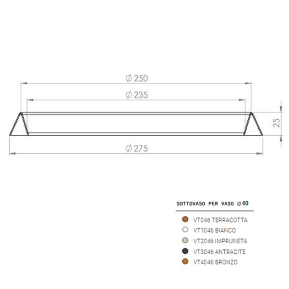 copy of Sottovaso rotondo per vasi Monacis -8
