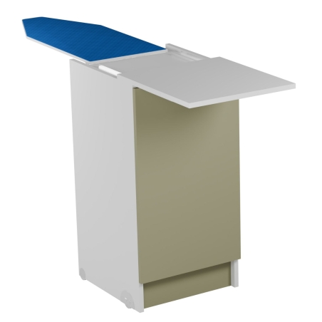 Mobile movibile con asse da stiro estraibile 45x50x90h verde matt Colavene -1