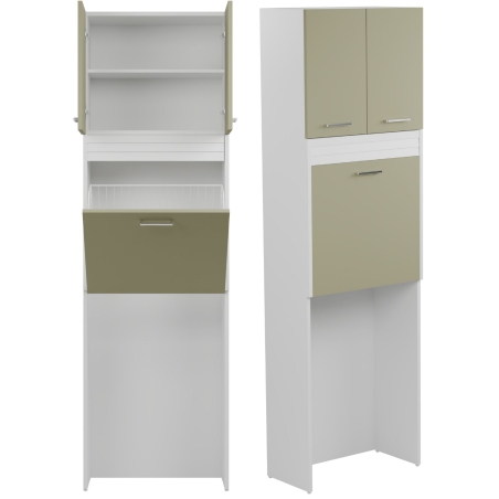 Mobile colonna 64x34xh210 vano lavatrice verde Brava1 Colavene -2