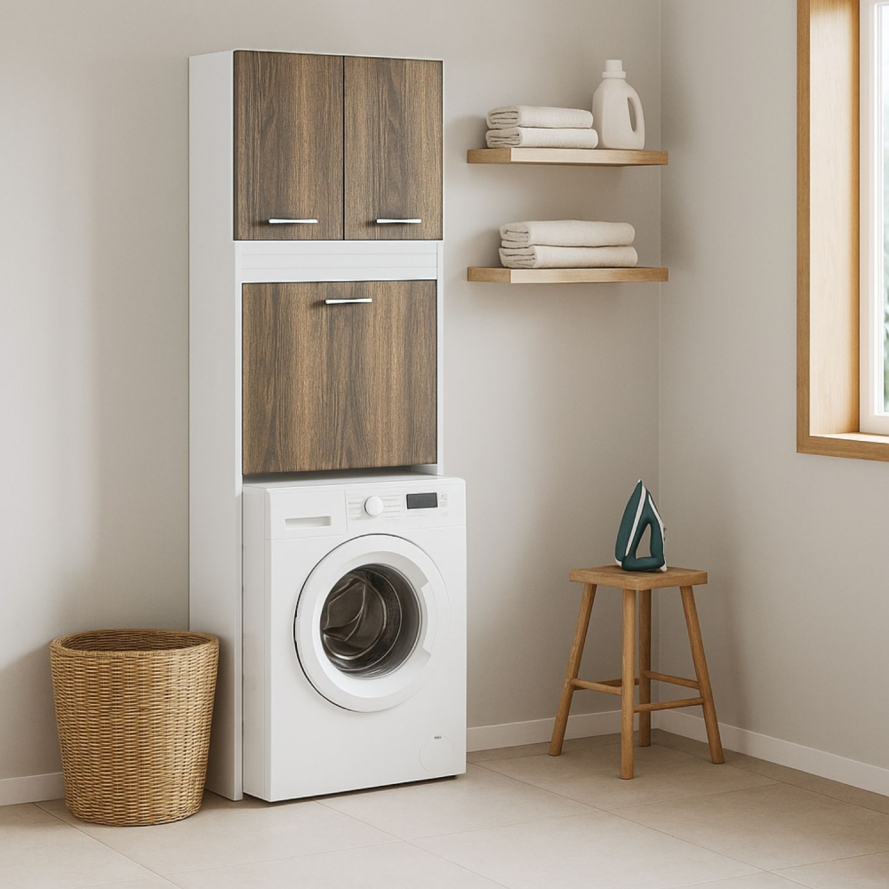 Mobile colonna 64x34xh210 vano lavatrice rovere primitivo Brava1 Colavene -2