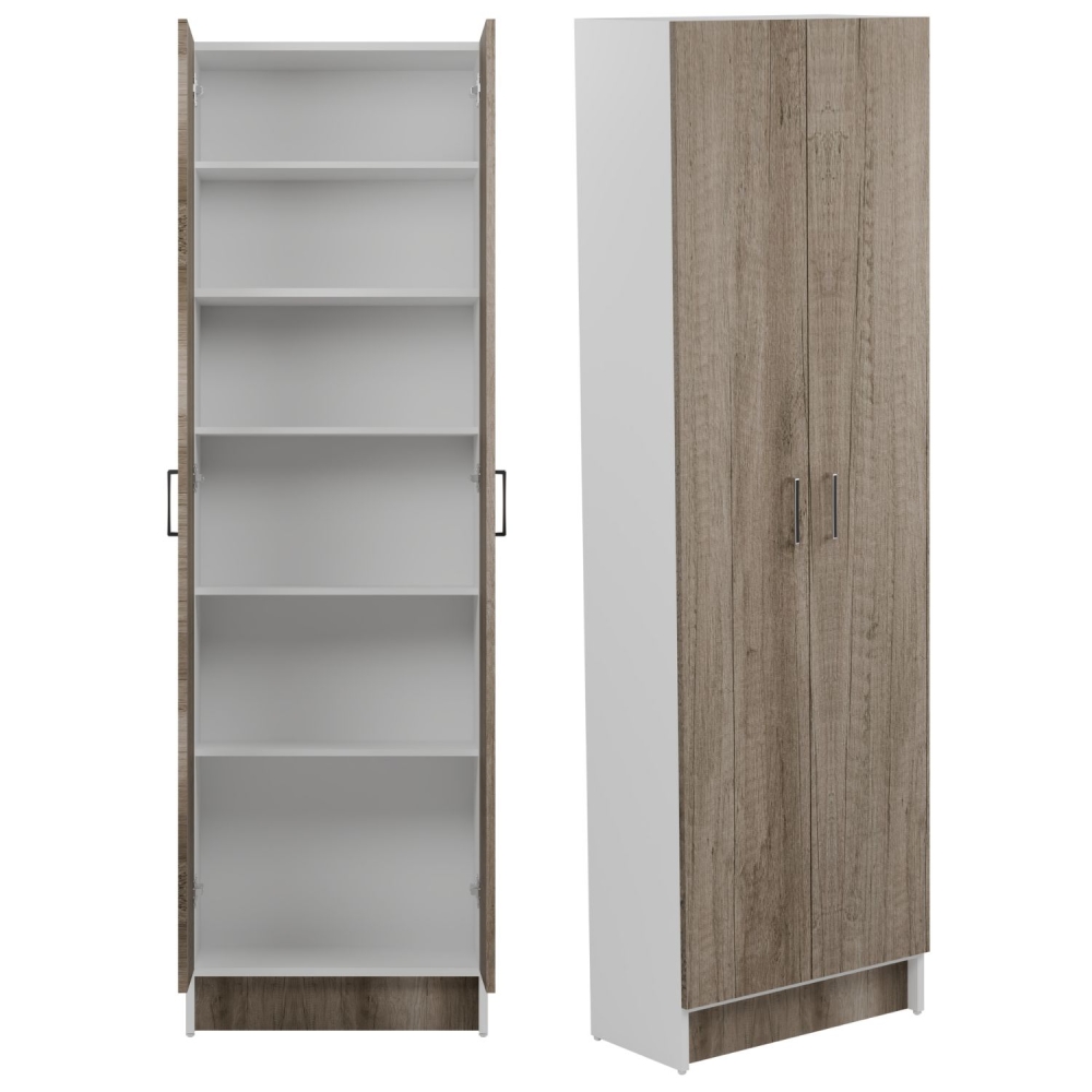 Mobile colonna 64x34xh210 con ripiani Brava10 rovere primitivo Colavene -2